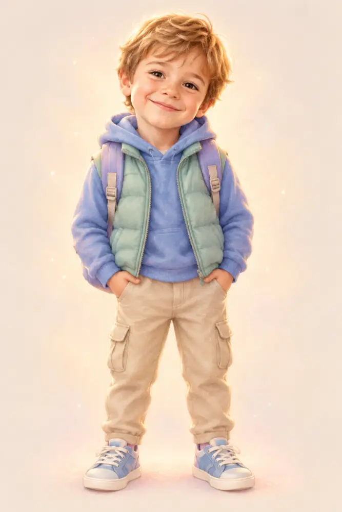 Elias convertido en personaje ilustrado